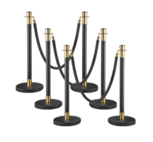 Gold And Black Stanchion Rentals Edmonton Alberta