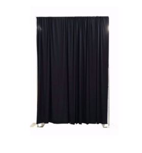 Black Pipe And Drape Back Drop Panel