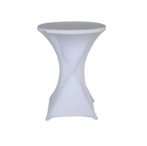 White Cocktail Tablecloth Rentals Edmonton Alberta