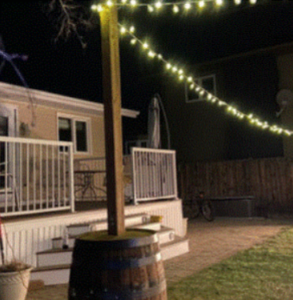 Wine Barrel light Pole Rentals Edmonton Alberta