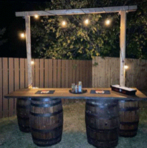 Wine Barrel Lit Bar Rentals Edmonton Alberta